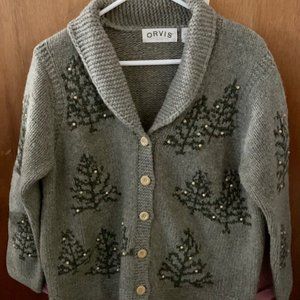 Orvis Wool Cardigan Sweater